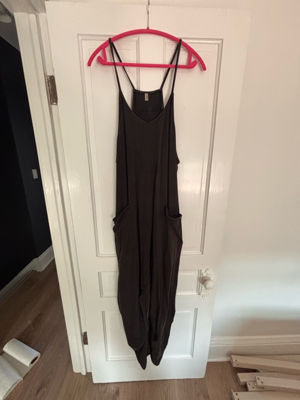 Free People Hot Shot Jumpsuit- Medium Grey